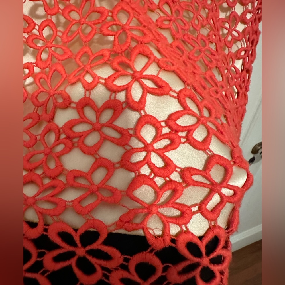 3.1 Phillip Lim cream & black silk mini dress with orange floral embroidery - 8 - Picture 5 of 12